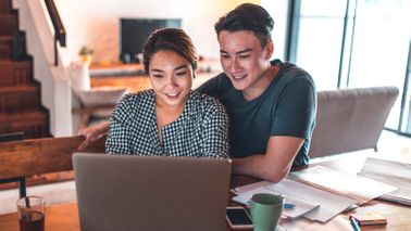 couple managing their finances together