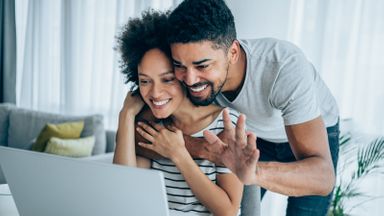 Couple learning about working with a financial advisor.